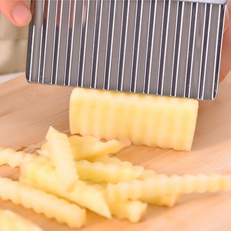 Potato French Fry Cutter Stainless Steel Kitchen Accessories / Aksesori Dapur Pemotong Kentang .