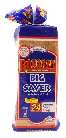 Gardenia Bonanza White Sandwich Bread