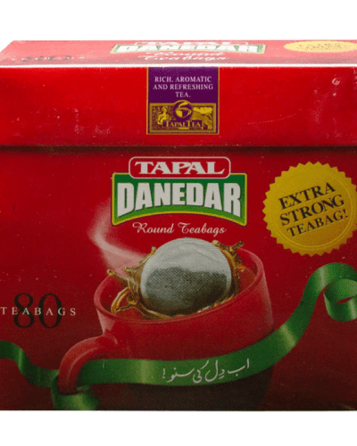 Tapal Danedar Extra Strong Round Teabag – 80 Teabags Pack | Bold Flavor & Rich Aroma in Every Cup