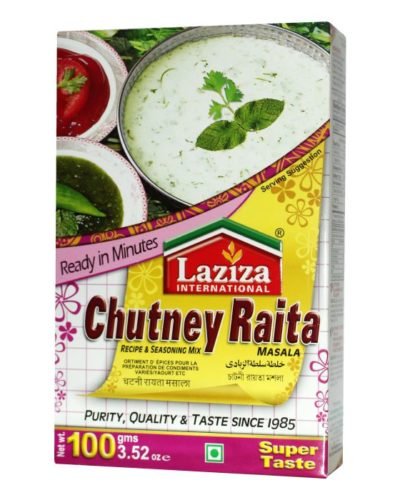 Laziza Chutney Raita Spice Mix 100 Gram Pack