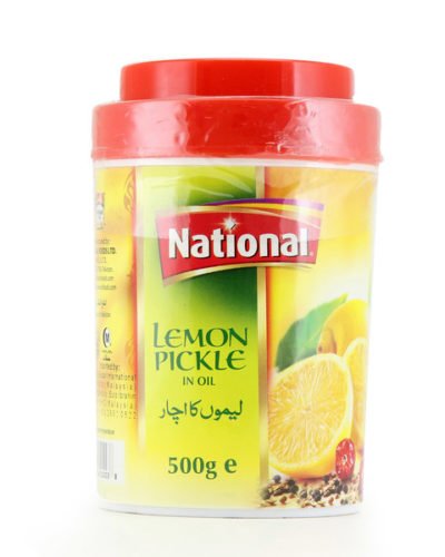 National Lemon Pickle in Oil (500 Gram Jar)