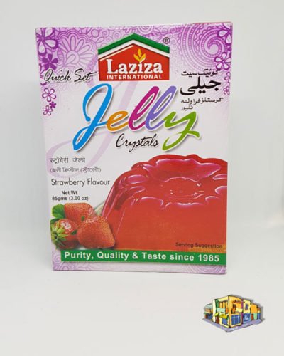 Laziza Jelly Crystals Strawberry Flavour 3.00 OZ (85 Grams)