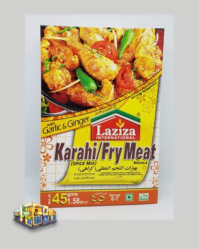 Laziza Karahi Fry Meat Masala Spice Mix 45 Grams