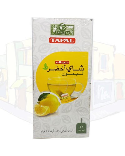 Tapal Green Tea Lemon Flavored ( 30 TEA BAGS)