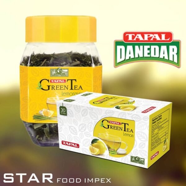 Tapal Green Tea Lemongrass (100 Gram Jar) - Image 2