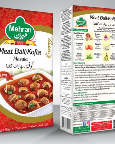 Mehran Meat Ball Masala 50g Pack