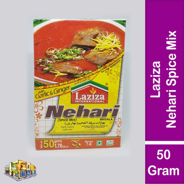 Laziza Nihari Spice Mix with Ginger and Garlic (50 Gram Pack)