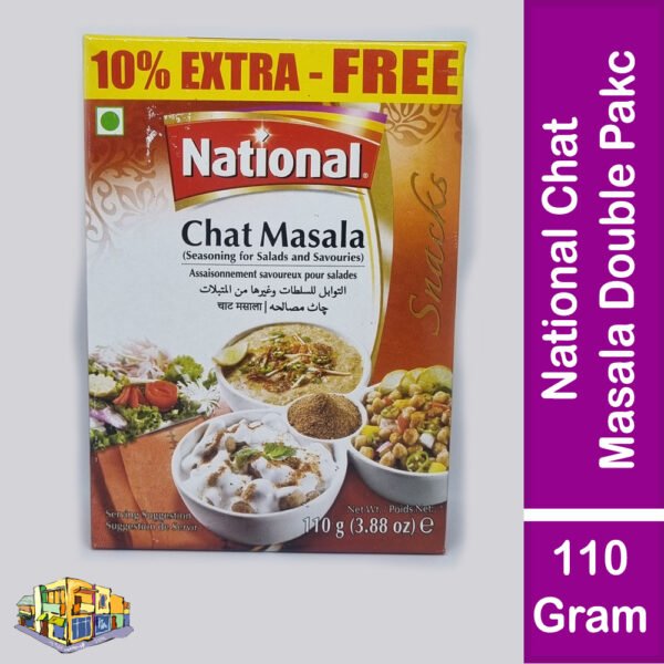 National Chat Masala Mix Spice Double Pack (55 Gram X 2 = 110 Gram)