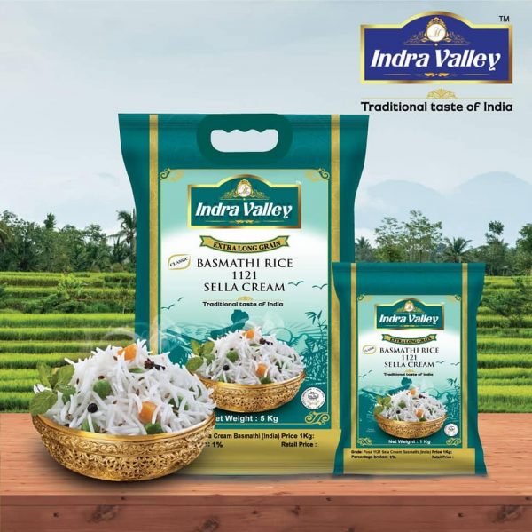 Indra Valley Basmathi 1121 (1 KG Pack)
