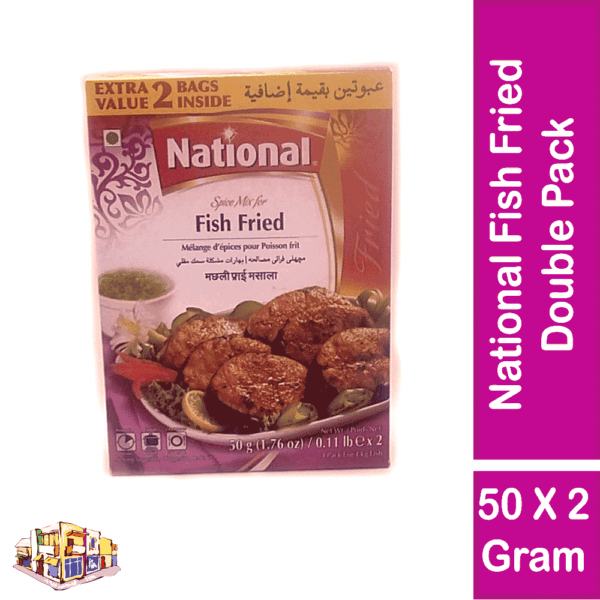 National Fish Fried Masala Double Pack / Masala Ikan Kering Double Pack / মাছ ভাজি মশলা ডবল প্যাক