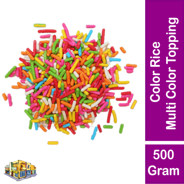 Color Rice / Multi Colour Topping Sprinkles for Cakes and Baking 500 Gram Pack