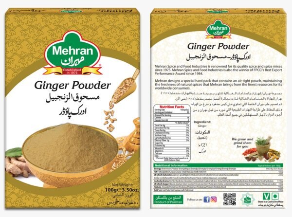 Mehran Ginger Powder 100 Gram Pack