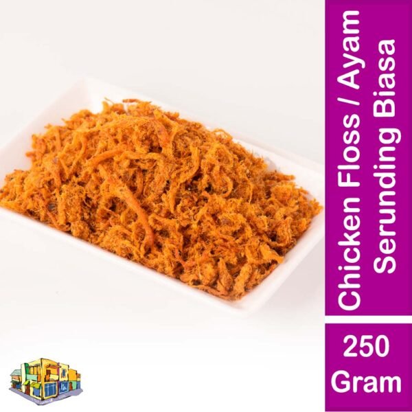 Chicken Floss / Ayam Serunding Biasa 250 Gram Pack
