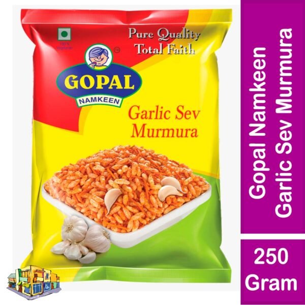 Gopal Namkeen Garlic Sev Murmura 250 Gram Pack