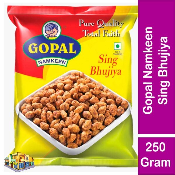 Gopal Namkeen Sing Bhujiya 250 Gram Pack
