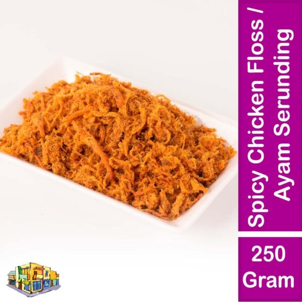 Spicy Chicken Floss / Ayam Serunding Biasa 250 Gram Pack