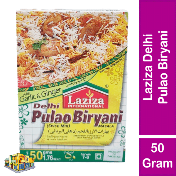 Laziza Delhi Pulao Biryani Masala 50 Gram Pack
