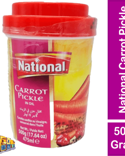 National Carrot Pickle In Oil 500 Gram Jar