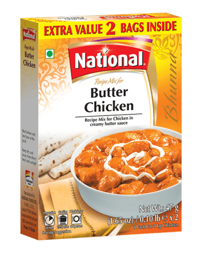 National Butter Chicken Mix Spice Double Pack (50+50-=100 Gram Pack)