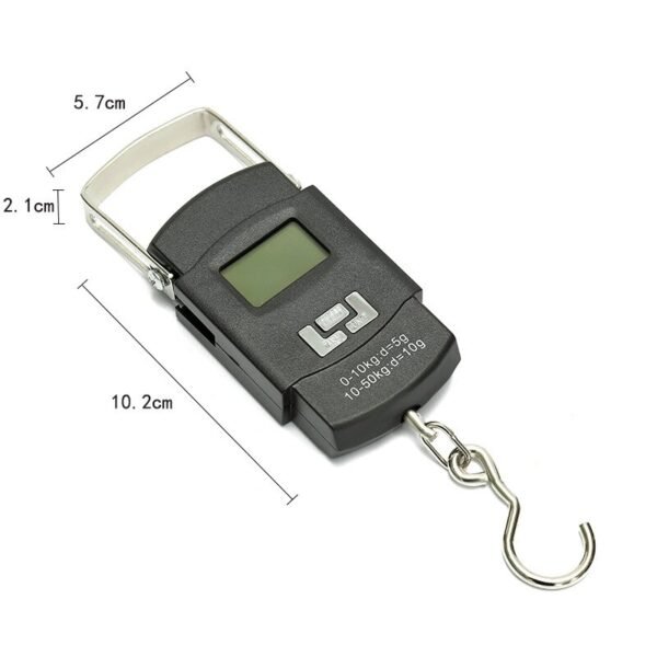 50kg Portable Electronic Portable Luggage Scale LCD Digital Display Screen Express Delivery Scale Hook Mini Household Scale - Image 6
