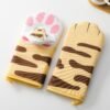 Cute Cat Paws Oven Heat Insulation Gloves Microwave Anti-scald Cotton Gloves Heat Resistant Insulation Kitchen Baking Supplies - Image 3