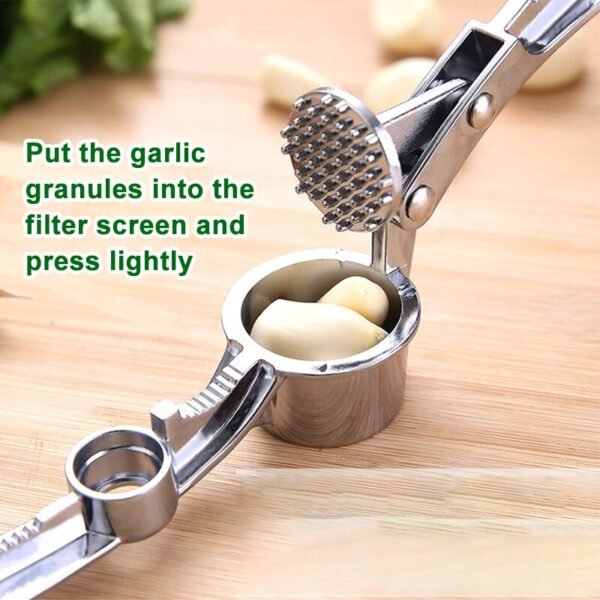Imitating Stainless Steel Garlic Press Crusher Kitchen Cooking Vegetables Ginger Squeezer Masher Handheld Ginger Mincer Tools - Image 2