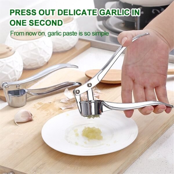 Imitating Stainless Steel Garlic Press Crusher Kitchen Cooking Vegetables Ginger Squeezer Masher Handheld Ginger Mincer Tools - Image 4
