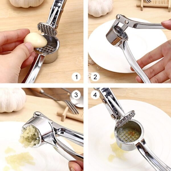 Imitating Stainless Steel Garlic Press Crusher Kitchen Cooking Vegetables Ginger Squeezer Masher Handheld Ginger Mincer Tools - Image 5