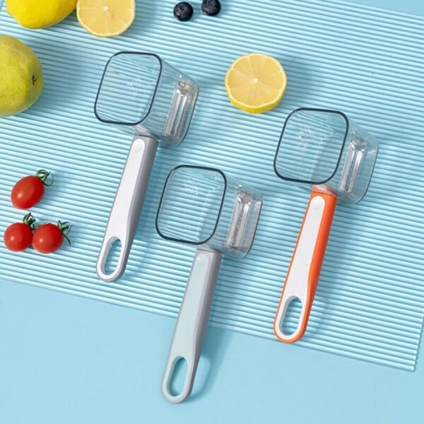 Kitchen Gadget Stainless Steel Single Head Peeler Vegetable and Fruit Long Handle Creative Peeler with Storage - Image 2