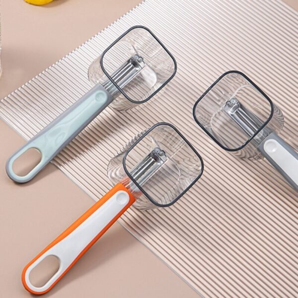 Kitchen Gadget Stainless Steel Single Head Peeler Vegetable and Fruit Long Handle Creative Peeler with Storage - Image 3