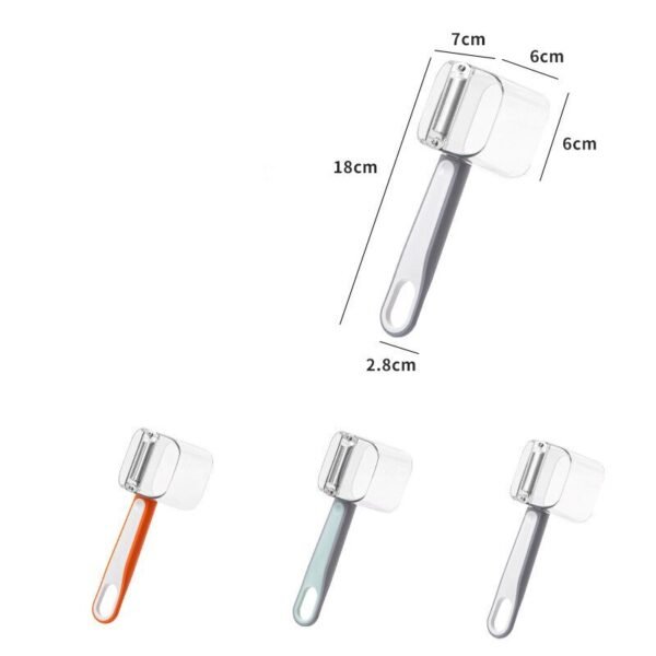Kitchen Gadget Stainless Steel Single Head Peeler Vegetable and Fruit Long Handle Creative Peeler with Storage - Image 5