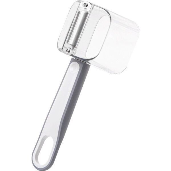 Kitchen Gadget Stainless Steel Single Head Peeler Vegetable and Fruit Long Handle Creative Peeler with Storage - Image 6