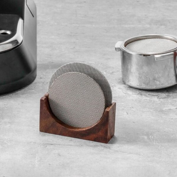 Practical Filter Screen Rack Coffee Divider Holder Convenient Moisture-proof Home Wooden Coffee Making Puck Screen Bracket - Image 2