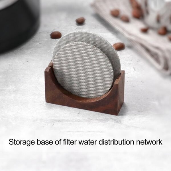 Practical Filter Screen Rack Coffee Divider Holder Convenient Moisture-proof Home Wooden Coffee Making Puck Screen Bracket - Image 5