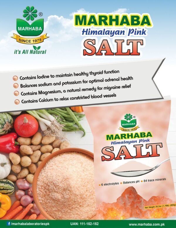 Marhaba Himalayan Pink Salt 800 Gram Pack