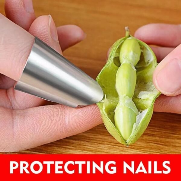 1/5pcs Pea Sheller Stainless Steel Stripper Beans Peeling Tool Convenient For Peeling Beans Peas Nuts Kitchen Hand Protecto P1I0 - Image 4