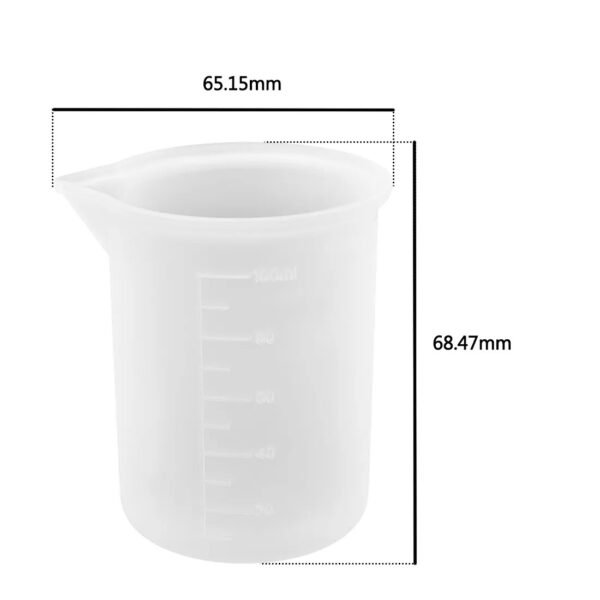 10-300ml Silicone Measuring Cup Transparent With Scale Food-Grade Separating Cups DIY Cake Epoxy Resin Jewelry Making Tools - Image 6