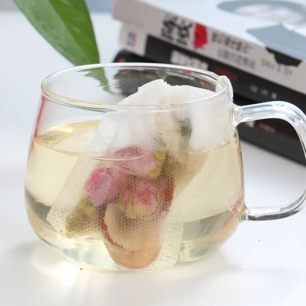 100 Pcs 5x7cm Disposable Empty Tea Bags Bags for Tea Bag with String Heal Seal Tea Infuser Non-woven Paper Filter Teabags - Image 5
