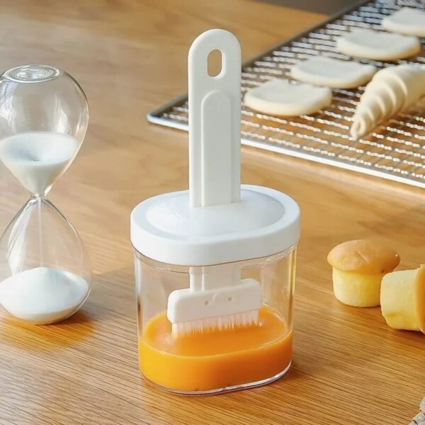 1PC White Oil Brush High Temperature Resistant Silicone Bottle Brush Portable Barbecue Oil Brush For Kitchen Baking Articles - Image 3