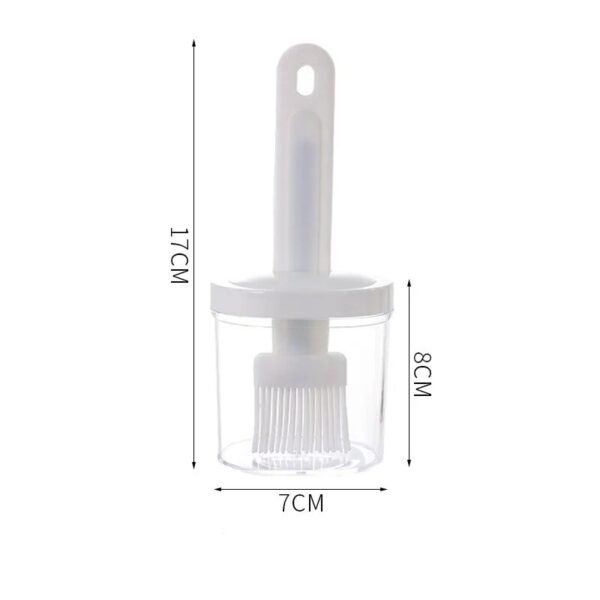 1PC White Oil Brush High Temperature Resistant Silicone Bottle Brush Portable Barbecue Oil Brush For Kitchen Baking Articles - Image 6