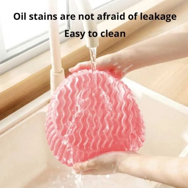 1Pc Black/Pink/Gray Air Fryer Silicone Dish for Air Fryer Oil Absorption And Stain Prevention Kitchen Supplies - Image 5