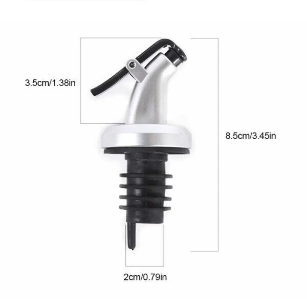 3pcs Silver Household Kitchen Seasoning Bottles Soy Sauce Vinegar Bottles Mouth Stoppers No Oil Leakage No Oil Hanging - Image 6