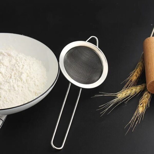 3pcs Stainless Steel Strainer Food Strainer Kitchen Mesh Filter Spoon For Soy Milk Quinoa Tea Soup Sifting Baking Straining - Image 3