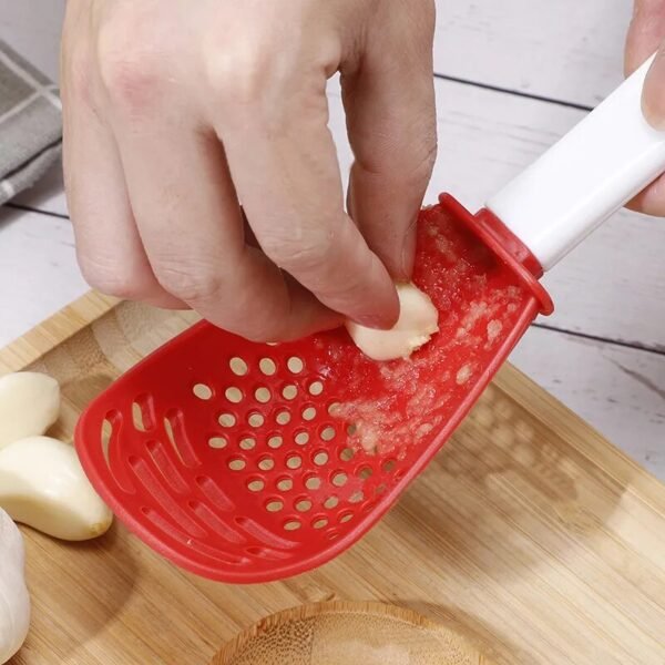 EW Japanese Cuisine Spoon Multi-Functional Colander Baby Food Supplement Mashed Potato Mashed Ginger Minced Kitchen Gadget - Image 4