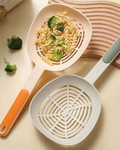 Leak Kitchen Pasta Spoon Fishing Dumplings Long Handle Food Grade High Temperature Resistant Spaghetti Large Funnel