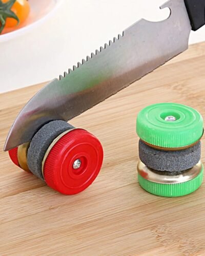 New Mini Knife Sharpener Round Grinding Wheels Sharpening Stone Household Whetstone Kitchen Accessories Tool Random Color