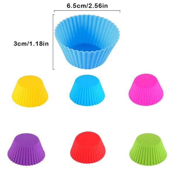 Nonstick Bread Muffin Mold Cake Pastry Cupcake Cup Mould Bakeware Baking Tools for Household Kitchen Restaurant Yellow - Image 6