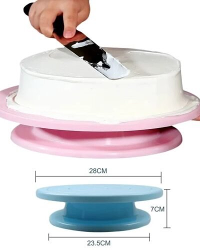 Plastic Cake turntable Kitchen Baking Tools set Decoration Accessories Stand DIY Mold Rotating Stable Anti-skid Round Cake Table