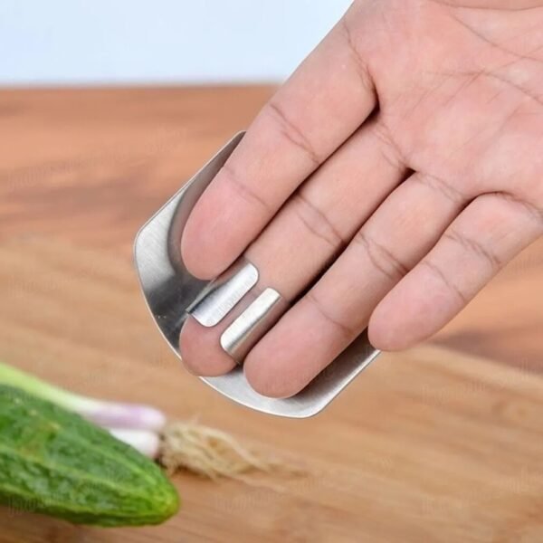 Stainless Steel Finger Guard Finger Hand Cut Hand Protector Knife Cut Finger Protection Tool Kitchen Knives & Accessories - Image 2