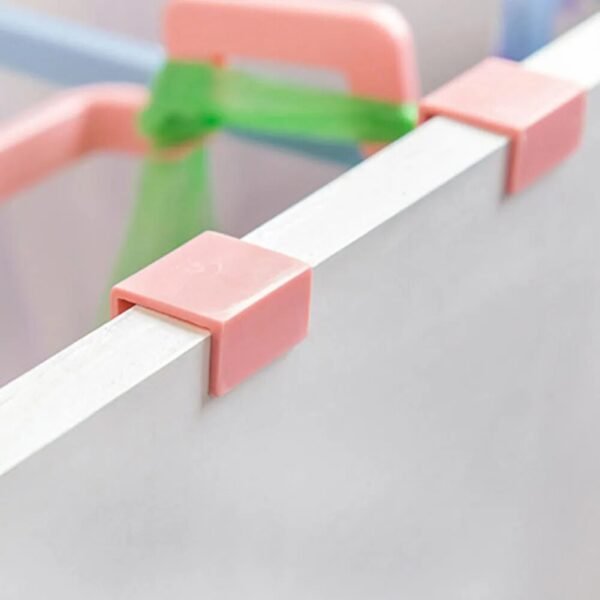 Trash Rack Storage Garbage Bag Holder Cupboard Door Back Kitchen Garbage Rubbish Bag Cabinet Hanging Trash Rack Kitchen Orgnizer - Image 3